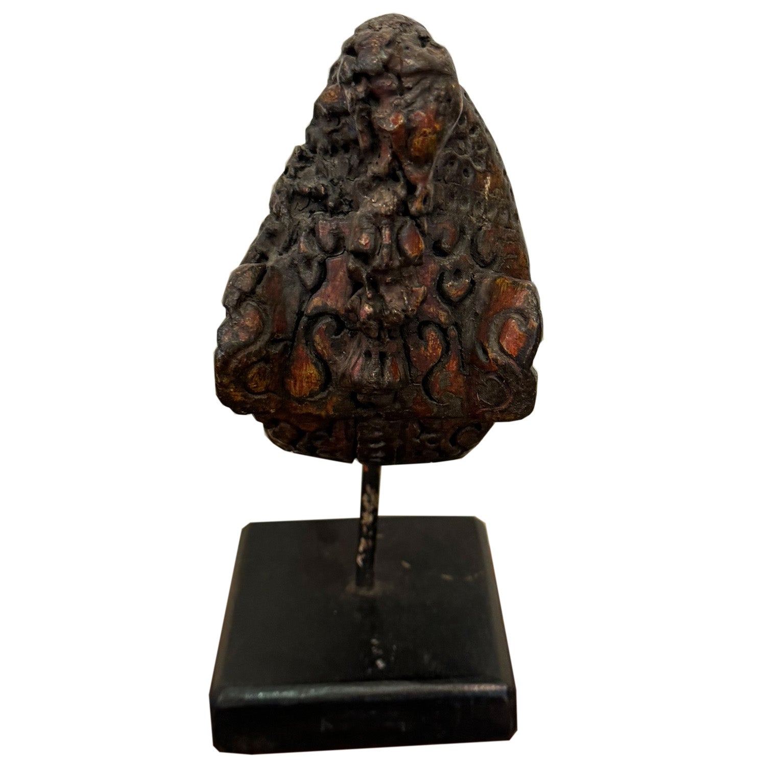 Antique 1800s Hand Carved Horse Corbel on Display Stand