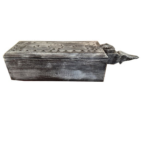 Vintage Wooden Carved Jewerly Keepsake Box