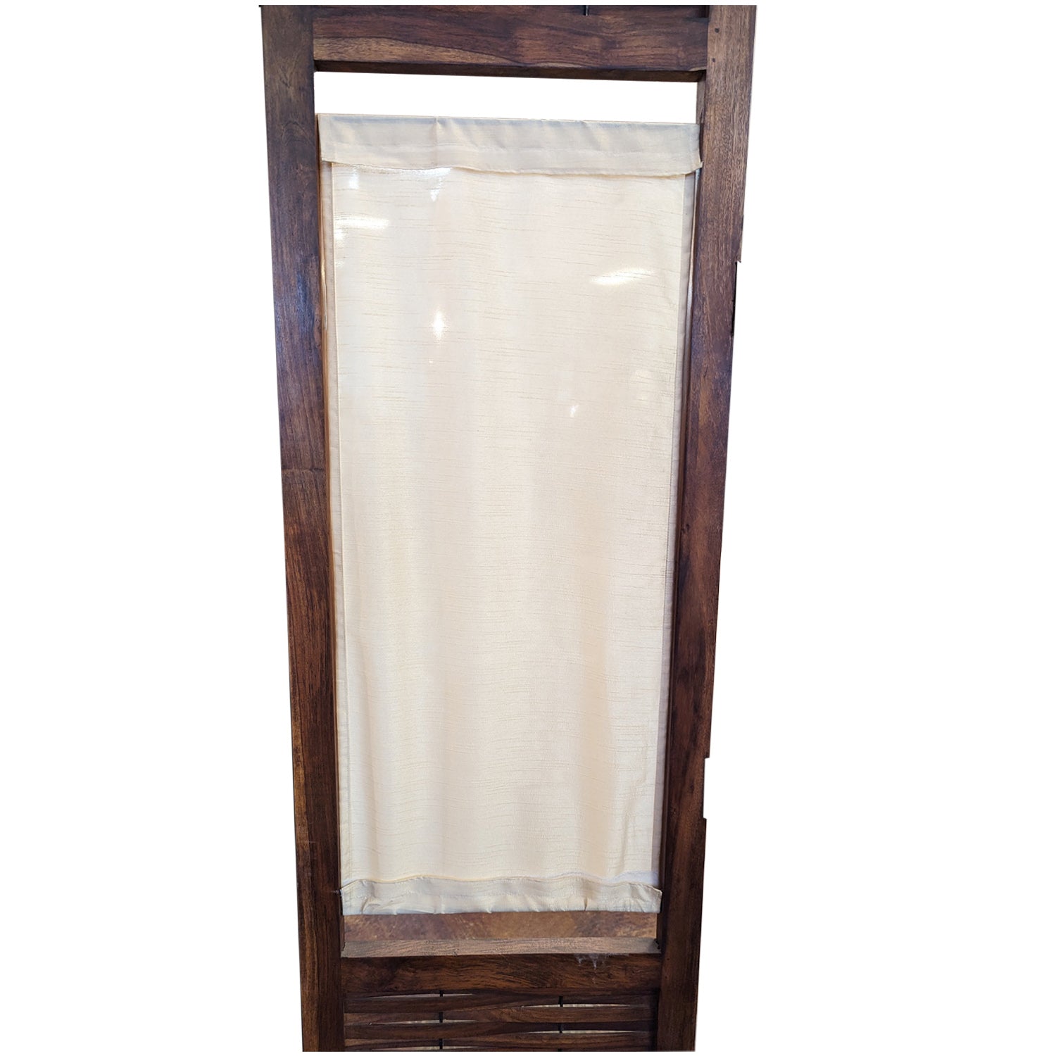 Handcrafted Intertwined Rosewood with Removable Silk panels Screen/Room Divider