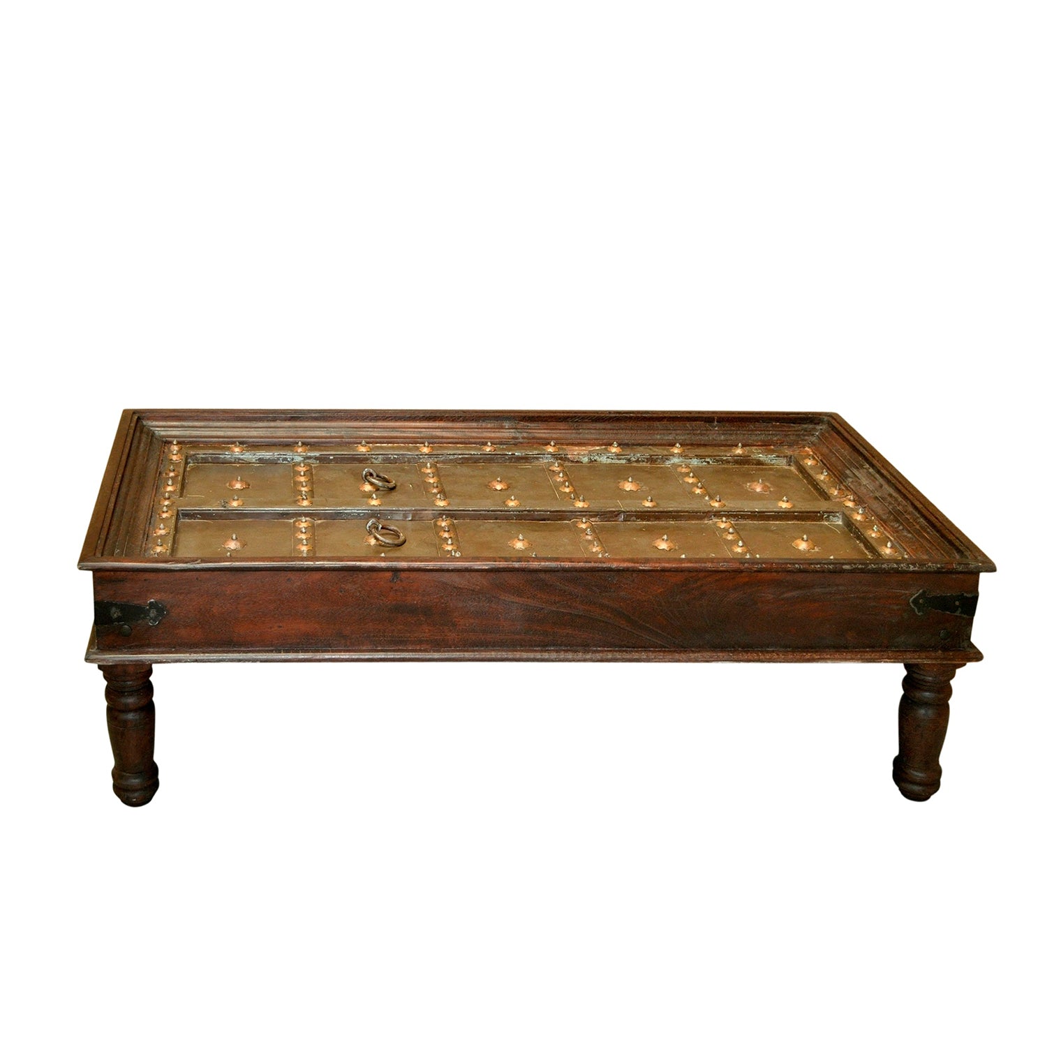 Rustic Antique Door Upcycled Solid Wood Large Coffee Table