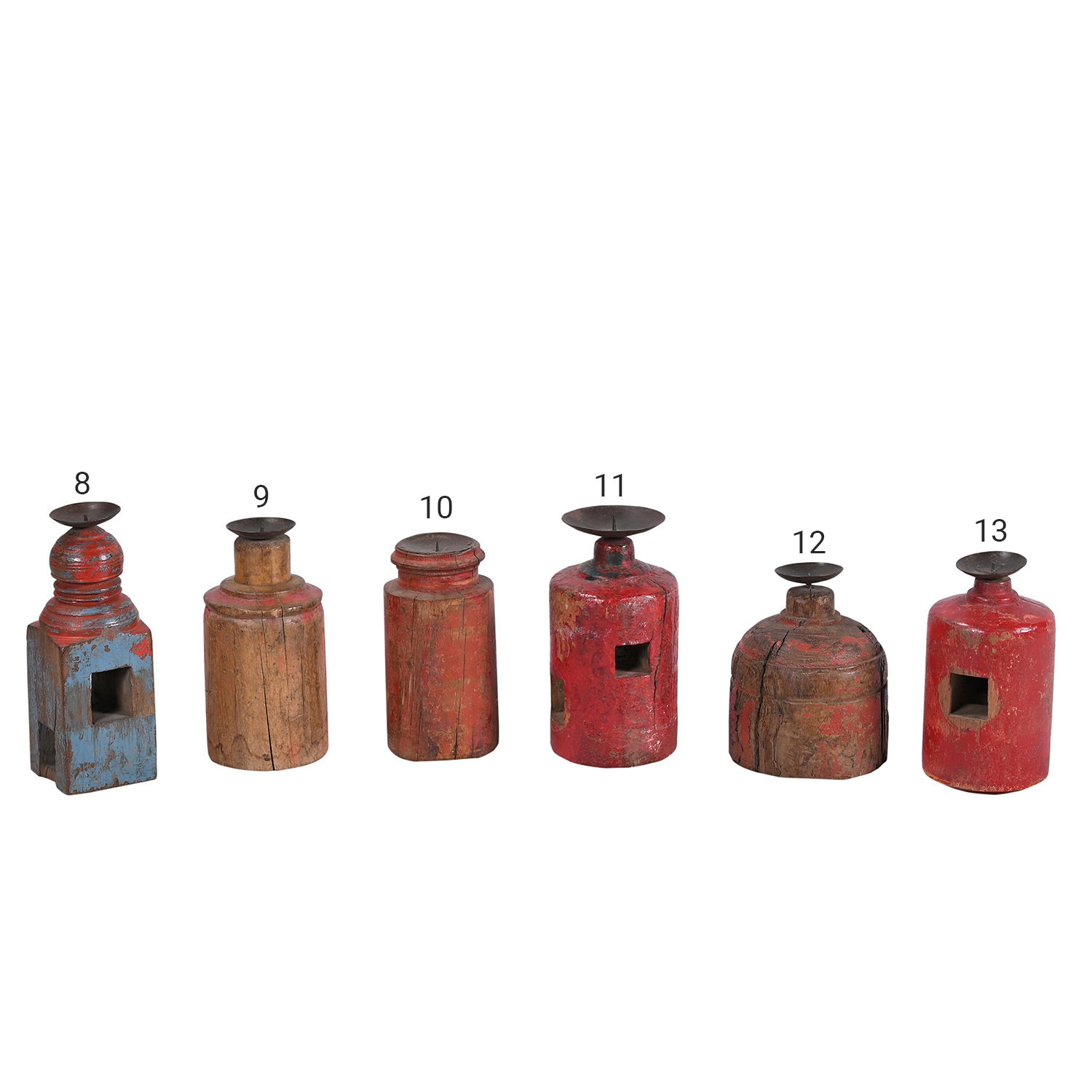 Rustic Ranch Style Salvaged Wooden Candle Holder