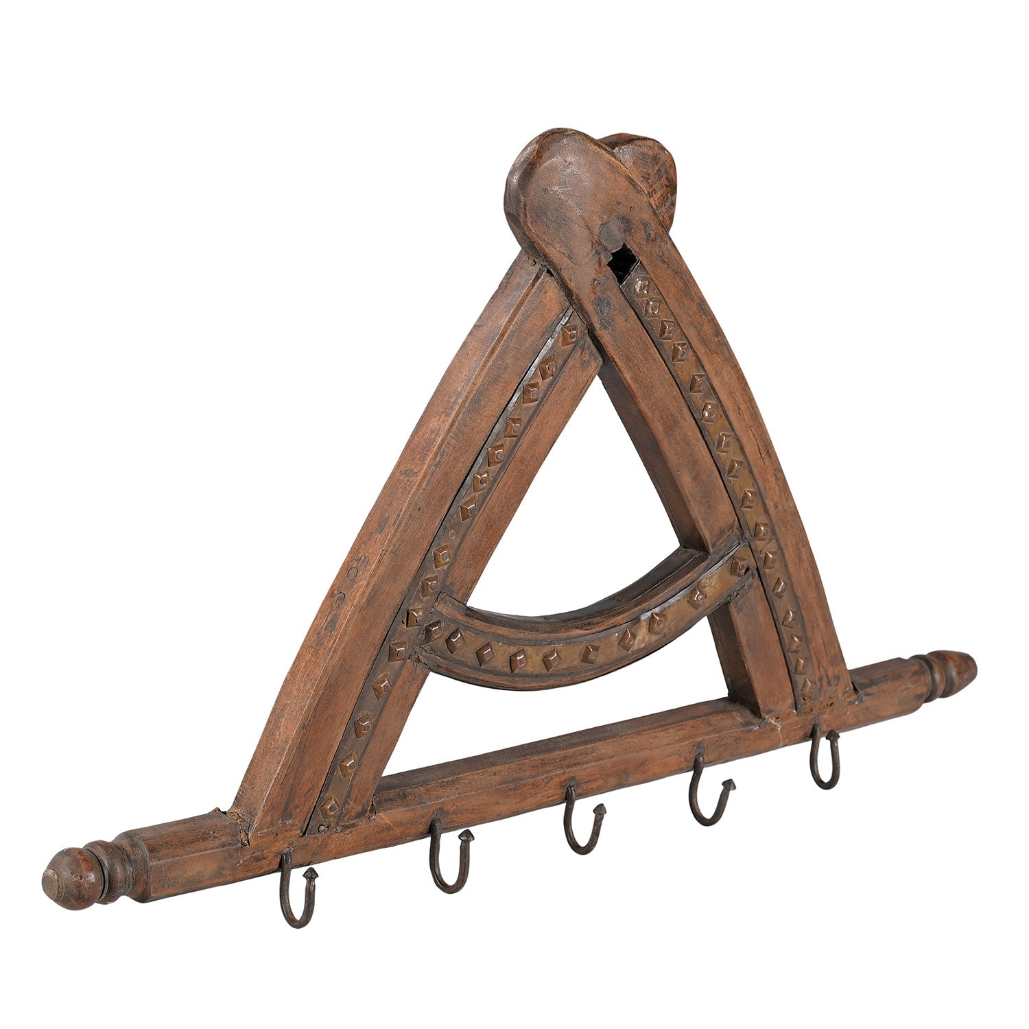 Rustic Ranch Style Wooden 34 in Wide Wall Hook