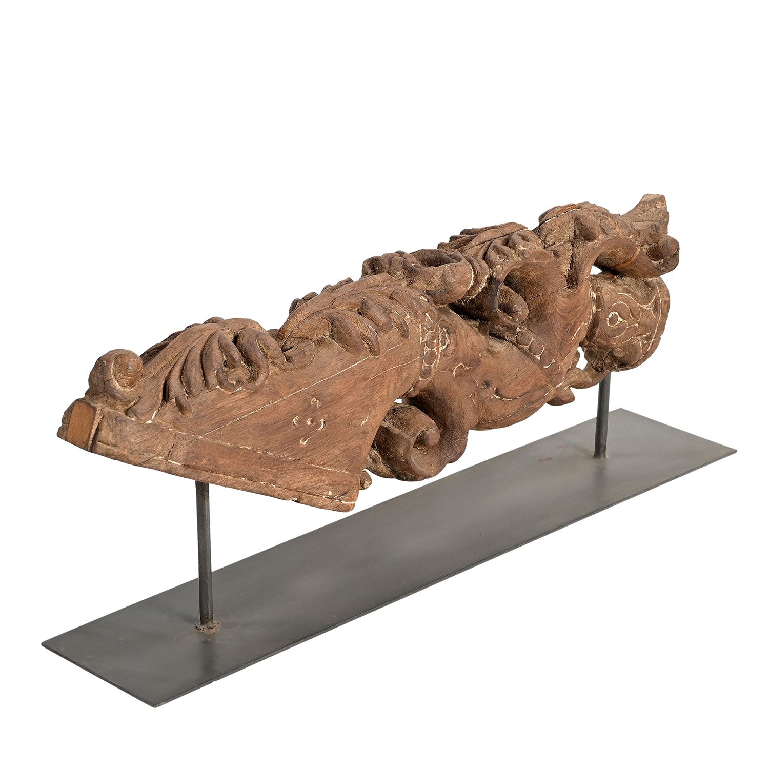 Rustic Ranch Style Antique Carved Corbel Upcycled 24