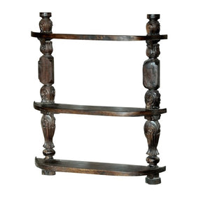 Rustic Bedpost Shelves