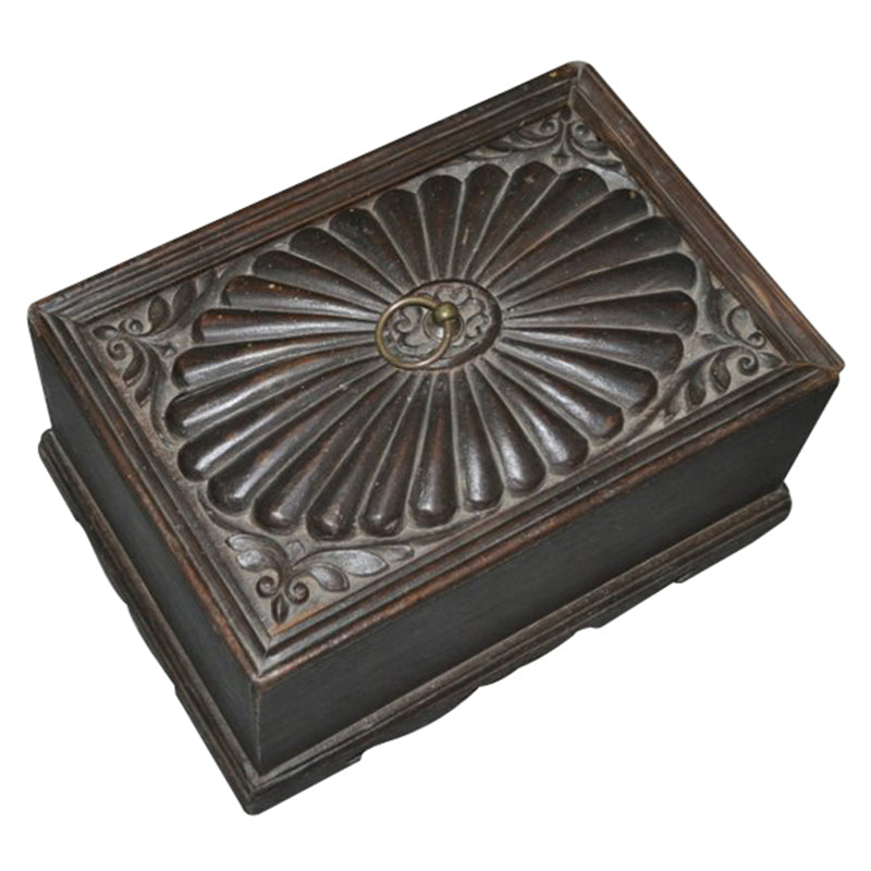 Vintage Carved Box With Compartments