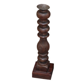 Carved Bedpost Candlesticks
