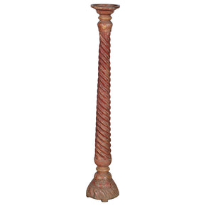 Rustic Bedpost Candlestand