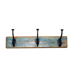 Farmhouse Style Reclaimed Wood Wall Hook Panel