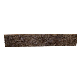 Antique Hand Carved Teak Wood Frieze Wall Art