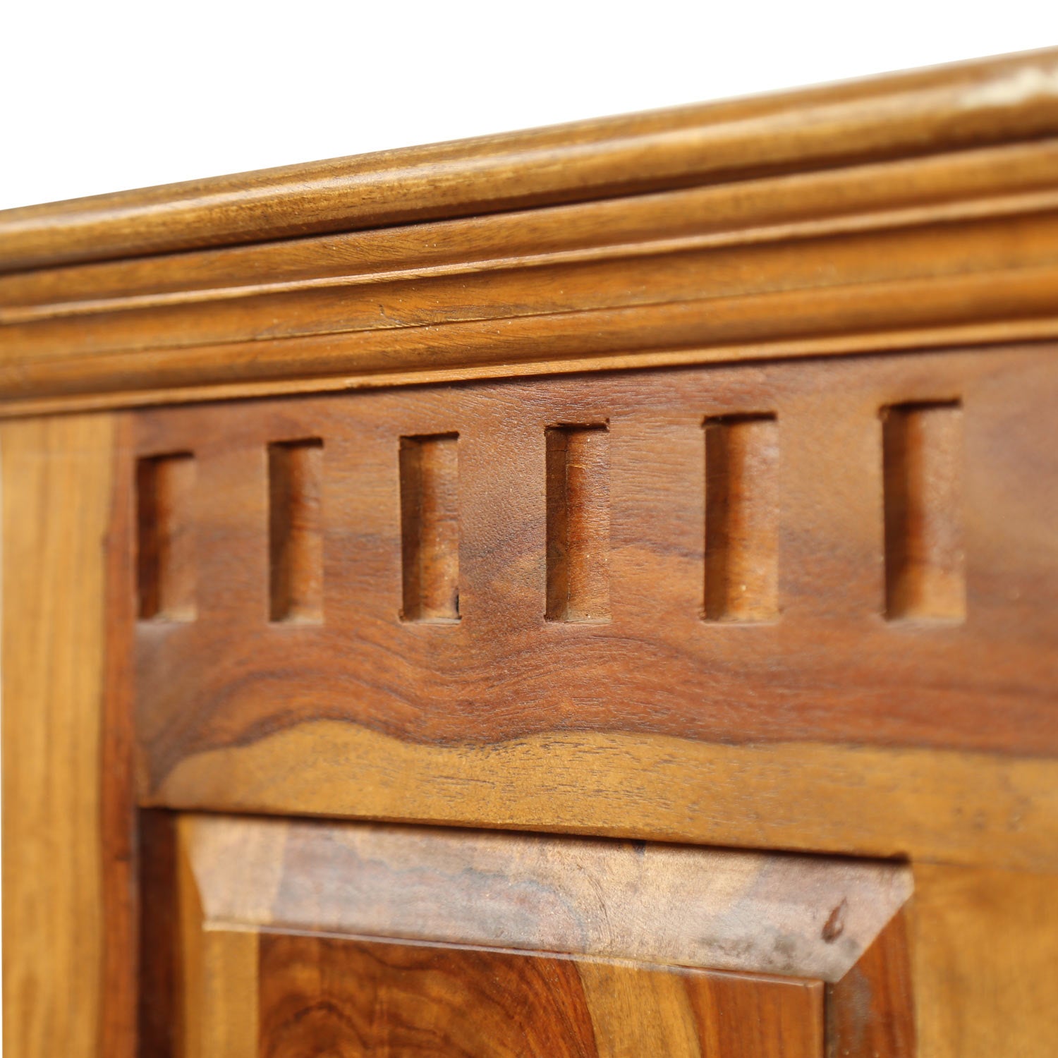 Rustic Country Style Solid Rosewood King Size Bed