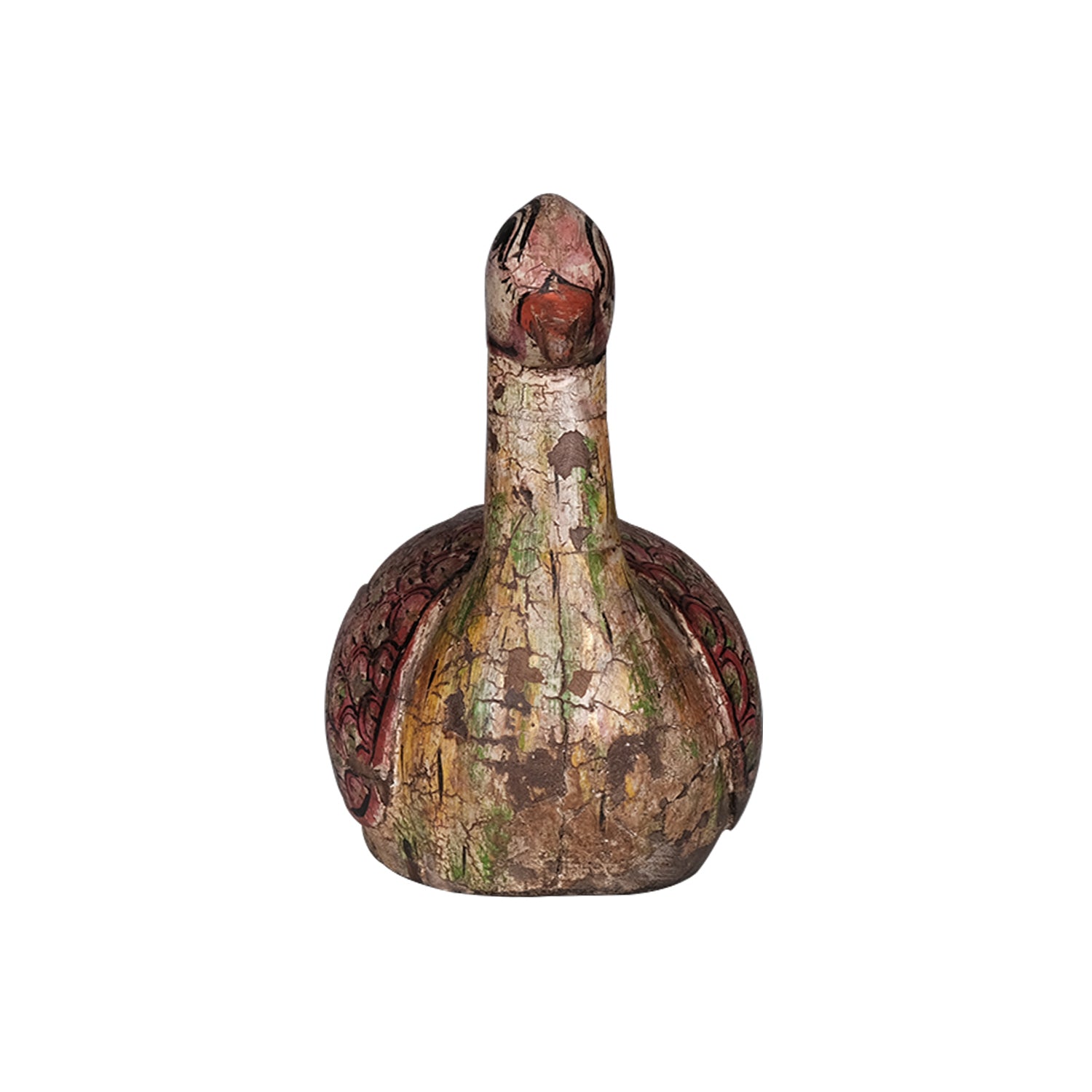 Vintage Hand Carved Wooden Bird Decor