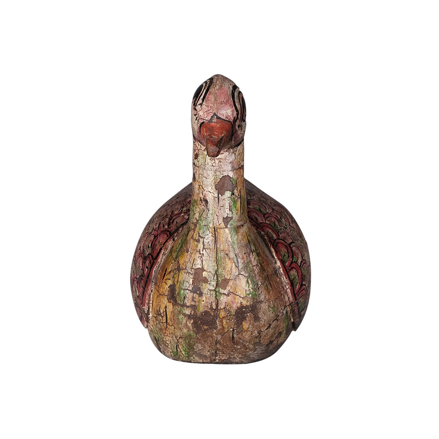 Vintage Hand Carved Wooden Bird Decor