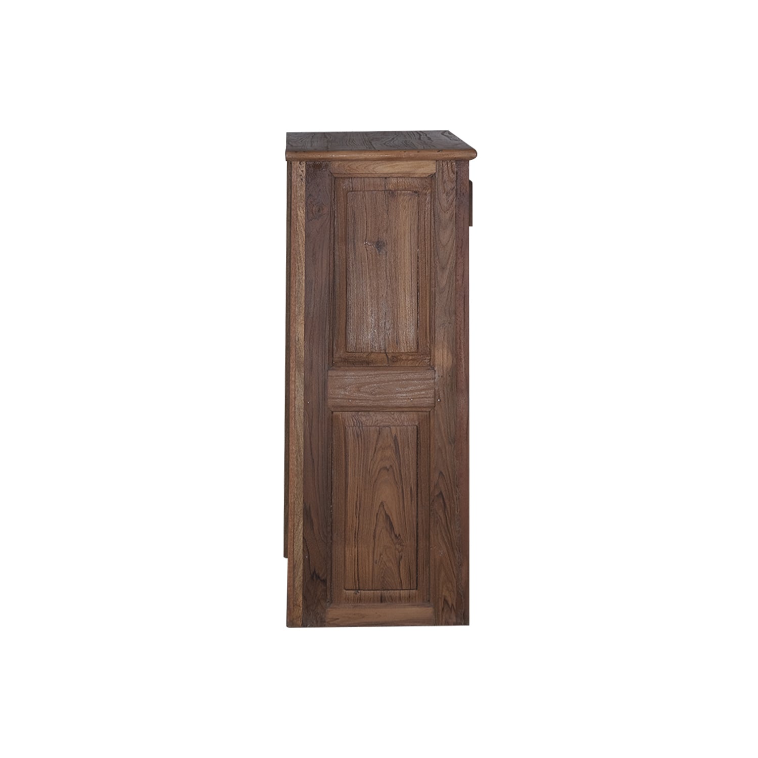 Vintage Teak Wood 2-Door Storage Cabinet