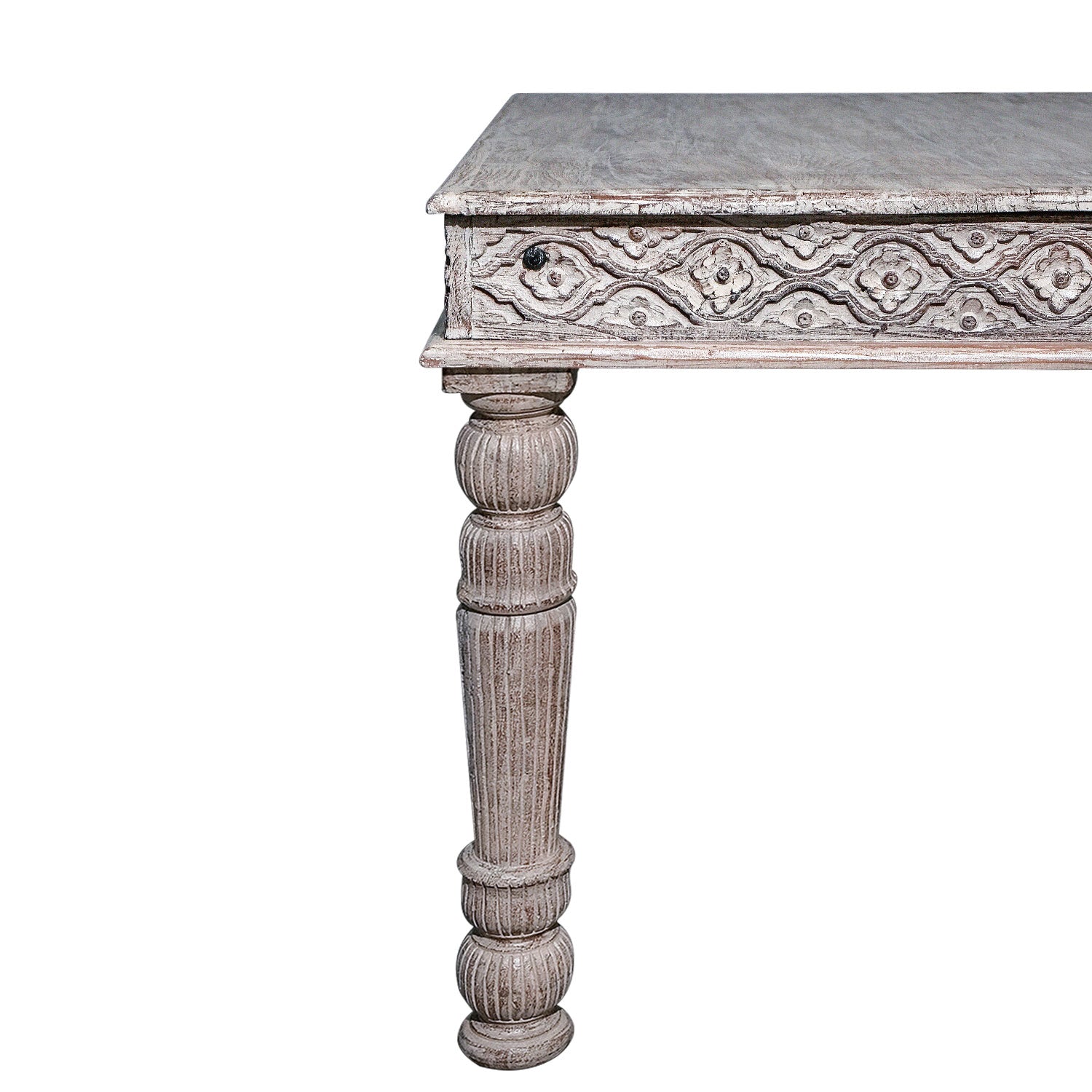 Transitional Style Carved Solid Wood 72