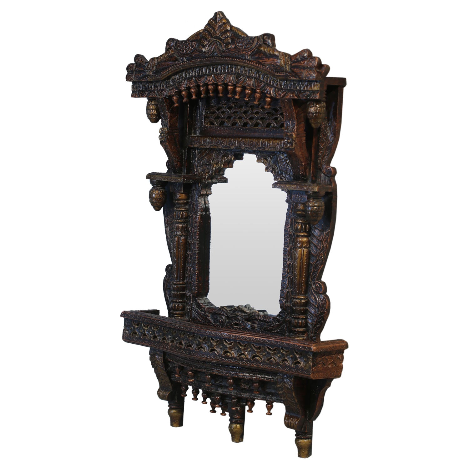 Ornate Hand Carved Solid Wood 54