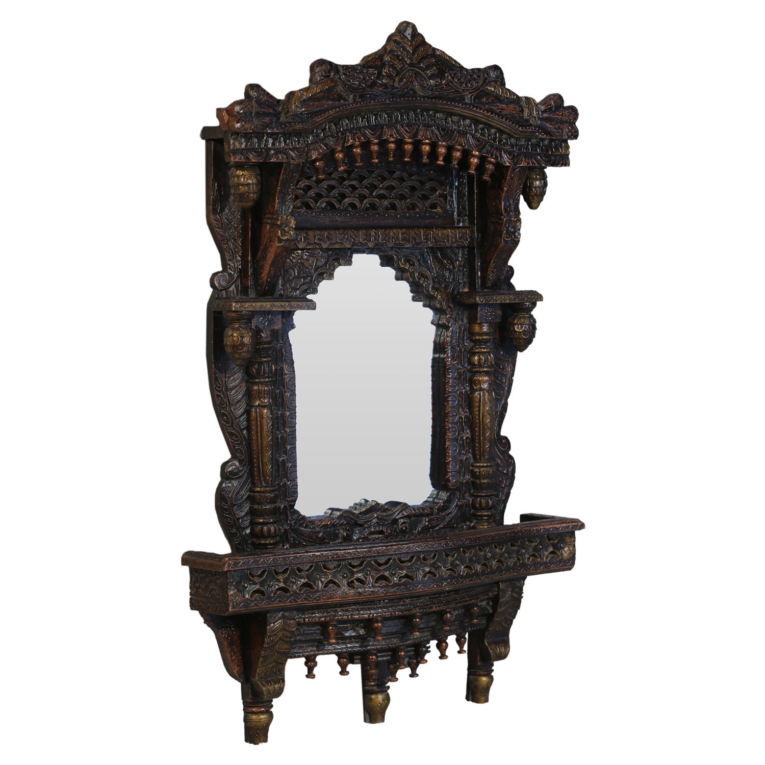 Ornate Hand Carved Solid Wood 54