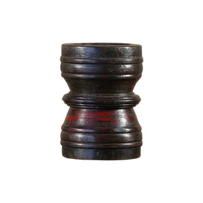 Vintage Wooden Mortar Grinder Repurposed Rustic Candle Holder