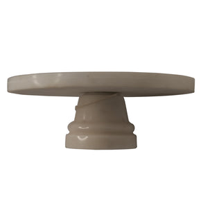 10" Round White Marble Cake / Candle Stand