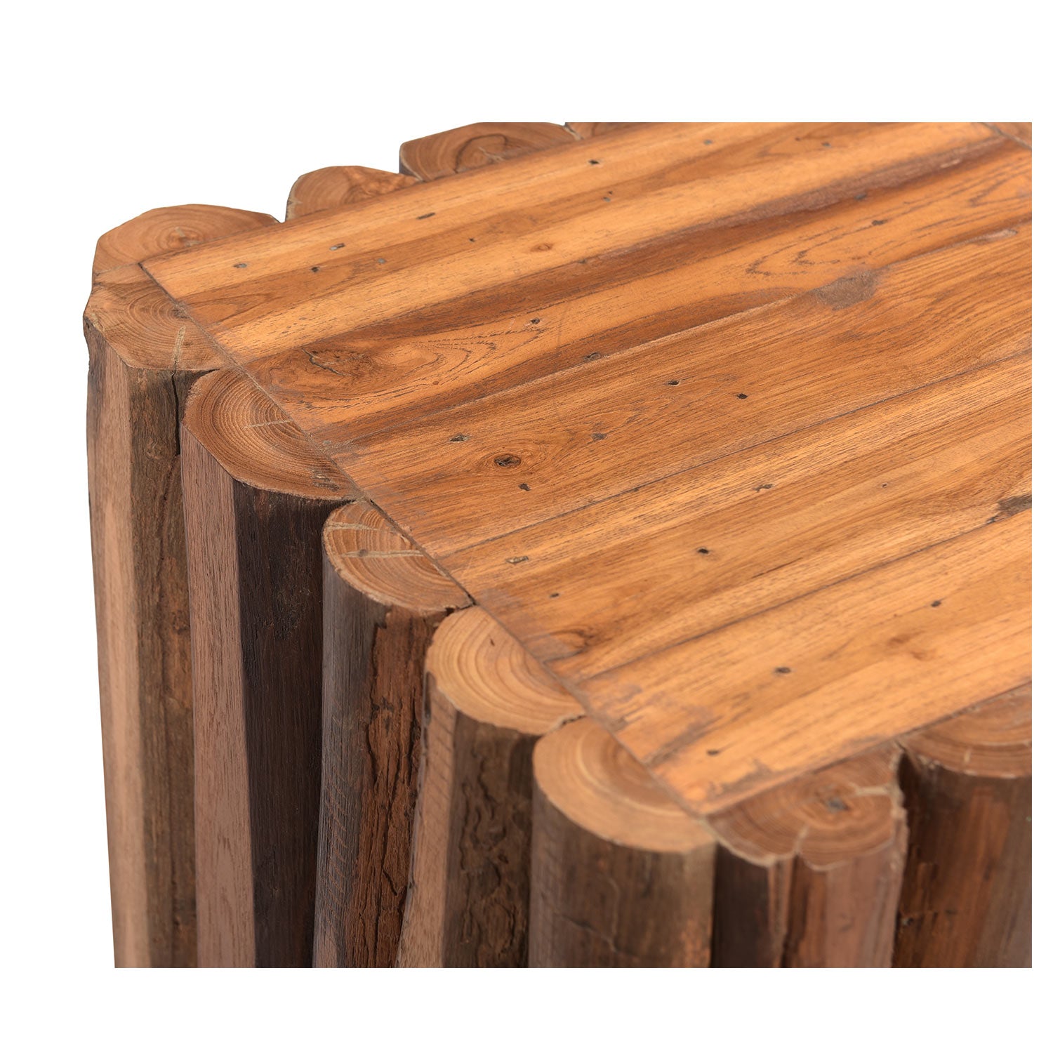 Vintage Teak Wood Posts Rustic 14