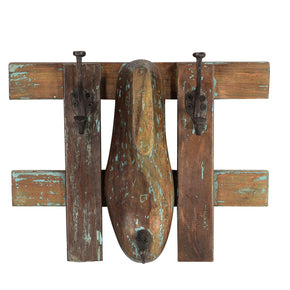 Ranch Style Solid Wood Shoe Mold Wall Hook