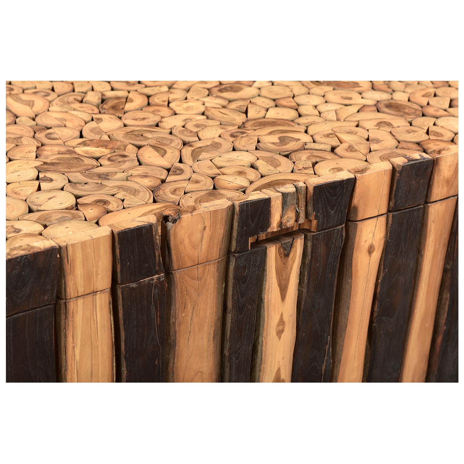 Rustic Ribbed Solid Wood 37