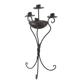 Victorian Style Wrought Iron 35" Tall Candle Holder