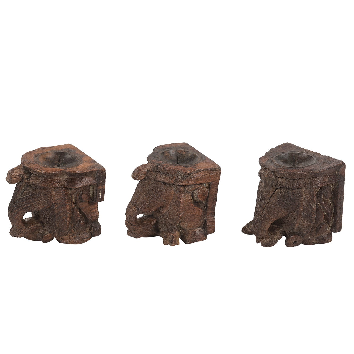 Vintage Rustic Wooden Corbel Repurposed Wall Candle Sconce