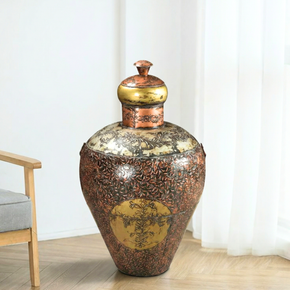 Vintage Tall Barrel With Lid