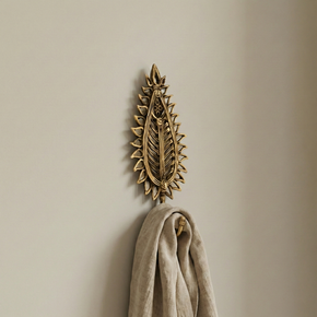Unique Brass Leaf Wall Hook