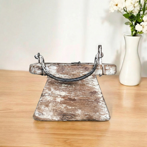 Antique Hand Carved Wooden Oil Purse