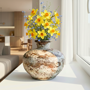 Rustic Distressed Water Vessel Vase