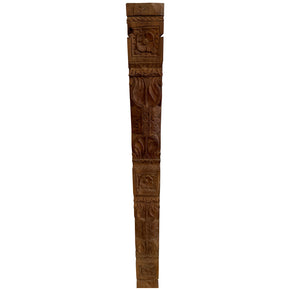 Vintage 45 in. Long Hand Carved Wooden Wall Art