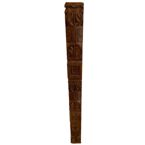 Vintage Hand Carved 47 in. Long Wooden Panel