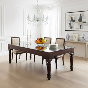 Antique Carved Teak Wood Door Repurposed Rustic Dining Table