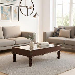 Vintage Iron Grill Window Repurposed Unique 53 in. x 32in. Coffee Table