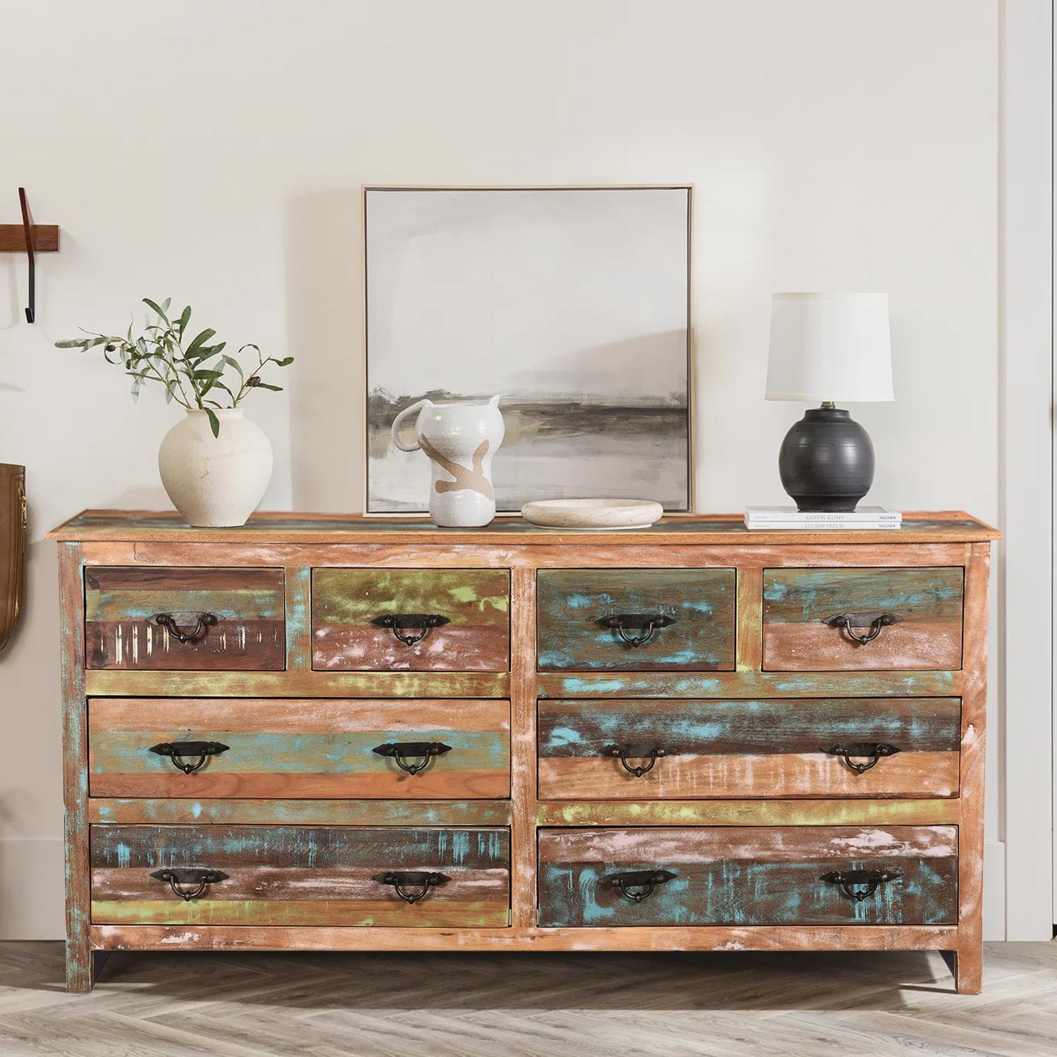 Farmhouse Style Reclaimed Wood 72 in. Long 8-Drawers Bedroom Dresser - Far Pavilions Farmhouse Style Reclaimed Wood 72 in. Long 8-Drawers Bedroom Dresser - Far Pavilions