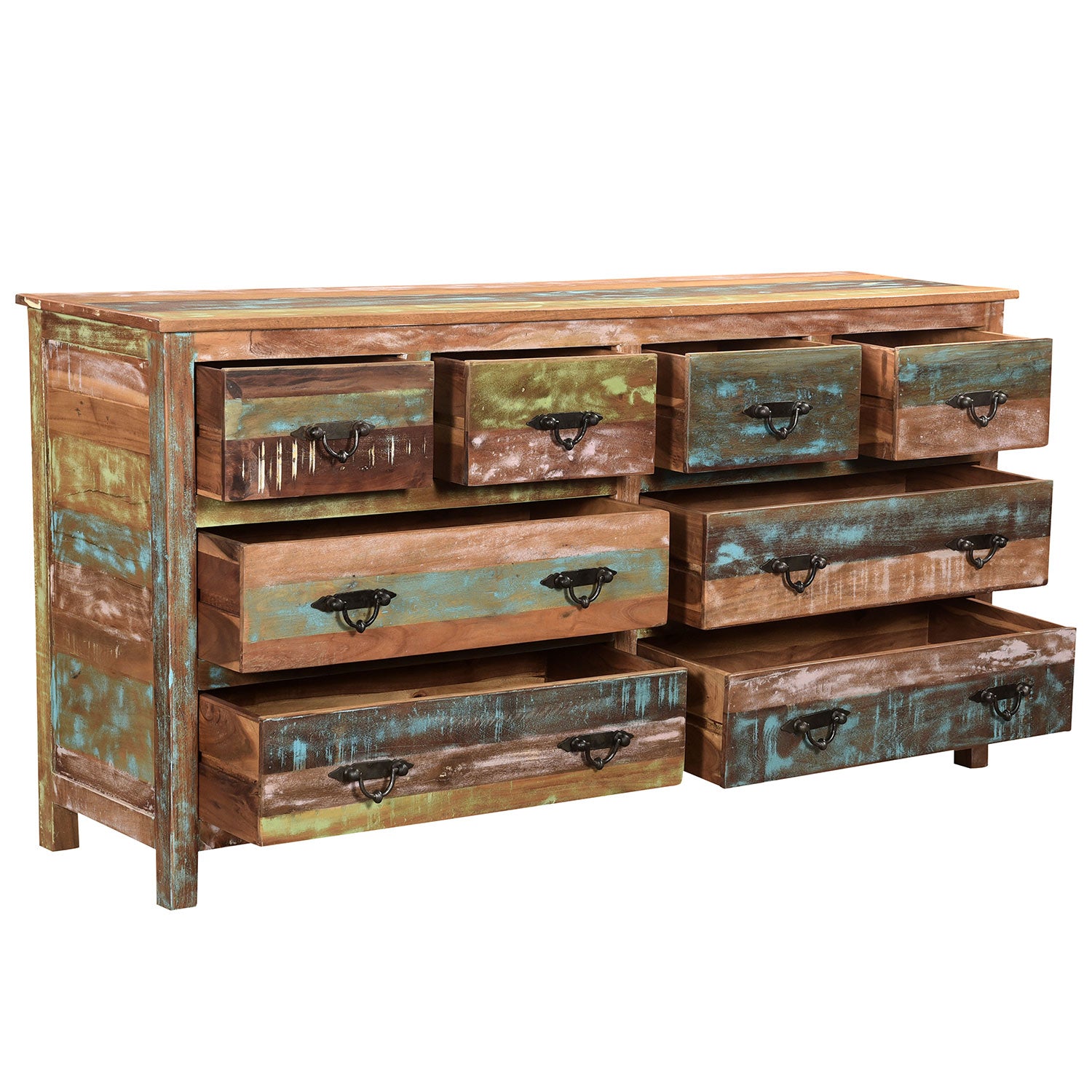 Farmhouse Style Reclaimed Wood 72 in. Long 8-Drawers Bedroom Dresser - Far Pavilions Farmhouse Style Reclaimed Wood 72 in. Long 8-Drawers Bedroom Dresser - Far Pavilions
