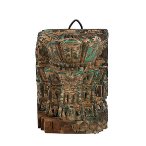 Rustic Antique Wooden Carved Corbel Wall Decor