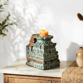 Antique Hand Carved Corbel Repurposed Unique Candle Holder