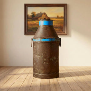 Farmhouse Style Vintage Metal Milk Can