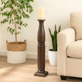 Rustic Vintage Bedpost Candle Sticks