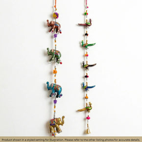 Artistic Decorative Hand Painted Elephant Hanging Garland