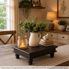 Solid Wood Riser For Display in Dark Brown Finish