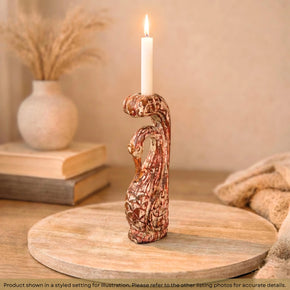 Boho Chic Swan Candleholder