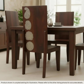 Paisley Carved Modern Solid Wood Modern Dining Chair