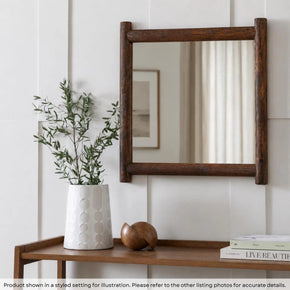 Rustic Ranch Distressed Wood 44" x 44"Square Vanity Mirror