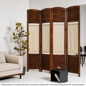 Handcrafted Intertwined Rosewood with Removable Silk panels Screen/Room Divider