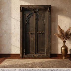 Ranch Style Antique Teak Wood Indian Door With Frame