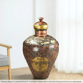 Vintage Tall Barrel With Lid