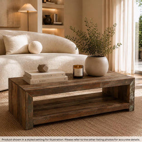 Farmhouse Style Rustic Modern Reclaimed Wood Coffee Table